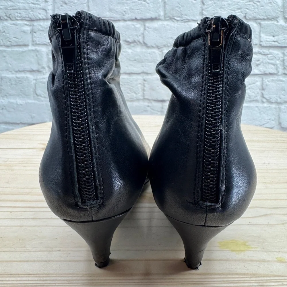 JEFFREY CAMPBELL Women's Black Zosia Kitten Heel Booties Elastic Ankle Sz 7.5 - Picture 4 of 15